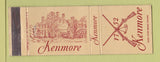 Matchbook Cover - Kenmore Fredericksburg VA Betty Washington