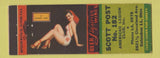 Matchbook Cover - American Legion Columbus IN Scott Post pinup