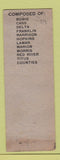 Matchbook Cover - RC Waters Congress Election TX WEAR