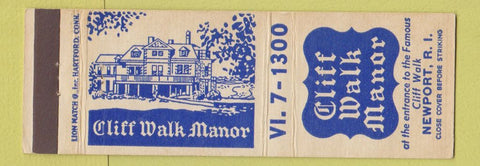 Matchbook Cover - Cliff Walk Manor Newport RI