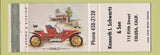 Matchbook Cover - Kenneth Schwartz and Son Colusa CA