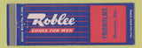 Matchbook Cover - Roblee Men's Shoes Frisholms Montevideo MN