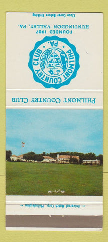 Matchbook Cover - Philmont Country Club Huntingdon Valley PA 30 Strike