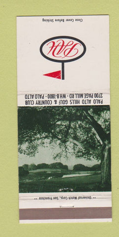 Matchbook Cover - Palo Alto Hills Golf Country Club CA 30 Strike