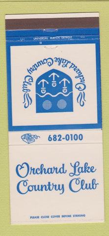 Matchbook Cover - Orchard Lake Country Club MI 30 Strike