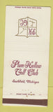 Matchbook Cover - Plum Hollow Golf Club Southfield MI 30 Strike