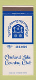Matchbook Cover - Orchard Lake Country Club MI 30 Strike