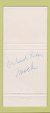 Matchbook Cover - Orchard Lake Country Club MI 30 Strike