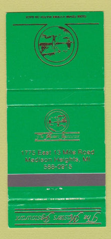 Matchbook Cover - The Masters Restaurant Madison Heights MI 30 Strike