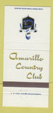 Matchbook Cover - Amarillo Country Club TX 30 Strike