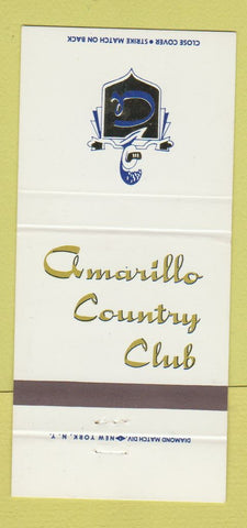 Matchbook Cover - Amarillo Country Club TX 30 Strike
