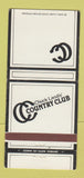 Matchbook Cover - Chuck Landis' Country Club Reseda CA WEAR 30 Strike