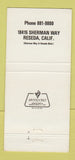 Matchbook Cover - Chuck Landis' Country Club Reseda CA WEAR 30 Strike