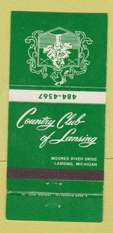 Matchbook Cover - Country Club Lansing MI 30 Strike