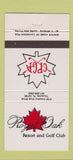 Matchbook Cover - Royal Oak Resort Golf Club Titusville FL 30 Strike