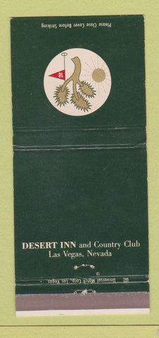 Matchbook Cover - Desert Inn and Country Club Las Vegas NV 30 Strike