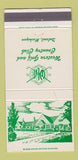 Matchbook Cover - Western Golf and Country Club Detroit MI 30 Strike