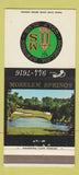 Matchbook Cover - Moselem Springs Golf Club Fleetwood PA 30 Strike