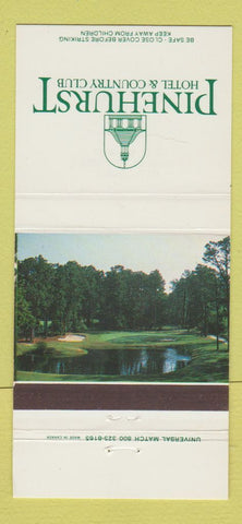 Matchbook Cover - Pinehurst Hotel Country Club NC 30 Strike