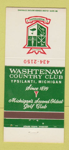 Matchbook Cover - Washtenaw Country Club Ypsilanti MI 30 Strike