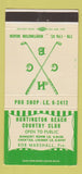 Matchbook Cover - Huntington Beach Country Club CA 30 Strike