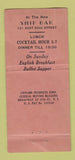 Matchbook Cover - Ship Grills Bar New York City WORN 30 Strike