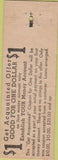 Matchbook Cover - Ready Cash Finance Houston TX