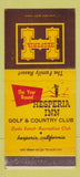 Matchbook Cover - Hesperia Inn Golf Country Club CA 30 Strike