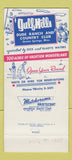 Matchbook Cover - Gulf Hills Dude Ranch Country Club Ocean Springs MS 30 Strike