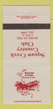 Matchbook Cover - Squaw Creek Country Club  30 Strike