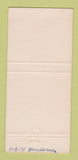 Matchbook Cover - Valley Hi Country Club Sacramento CA 30 Strike