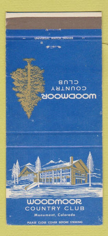 Matchbook Cover - Woodmoor Country Club Monument Colorado 30 Strike
