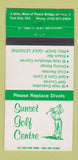 Matchbook Cover - Sunset Golf Centre Fort Erie ON 30 Strike