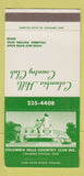 Matchbook Cover - Columbia Hills Country Club Columbia Station OH 30 Strike