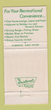 Matchbook Cover - Raisin River Country Club Monroe MI WEAR 30 Strike