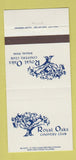 Matchbook Cover - Royal Oak Country Club Dallas TX 30 Strike