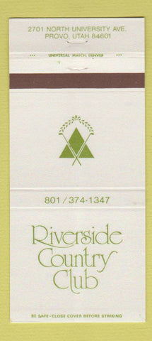 Matchbook Cover - Riverside Country Club Provo UT 30 Strike