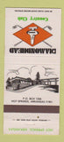 Matchbook Cover - Diamondhead Country Club Hot Springs AR 30 Strike
