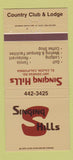 Matchbook Cover - Singing Hills Country Club Lodge El Cajon CA 30 Strike