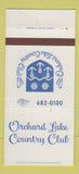 Matchbook Cover - Orchard Lake Country Club MI 30 Strike