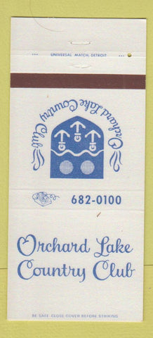Matchbook Cover - Orchard Lake Country Club MI 30 Strike