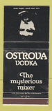 Matchbook Cover - Ostrova Vodka WEAR 30 Strike