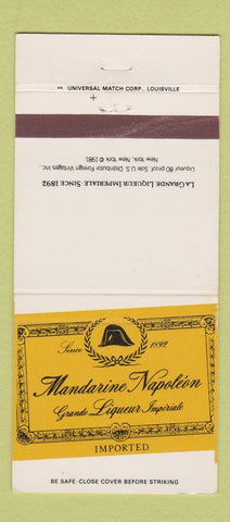 Matchbook Cover - Mandarine Napoleon Liquor  30 Strike