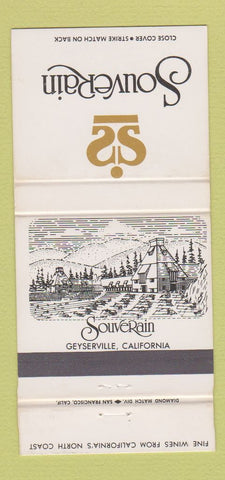 Matchbook Cover - Souverain Wine Geyersville CA 30 Strike