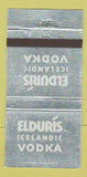 Matchbook Cover - Elduris Icelandic Vodka Iceland WEAR 30 Strike