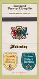 Matchbook Cover - Schenley Liquor Silver Golden Wedding 30 Strike