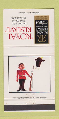 Matchbook Cover - Royal Reserve Liquor Whiskey QC Canada 30 Strike