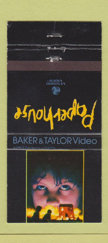 Matchbook Cover - Paperhouse Movie Baker Taylor Vestron 30 Strike