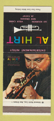 Matchbook Cover - Al Hirt New Orleans LA music 30 Strike