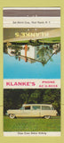 Matchbook Cover - Klanke's Ambulance Lakewood OH 30 Strike